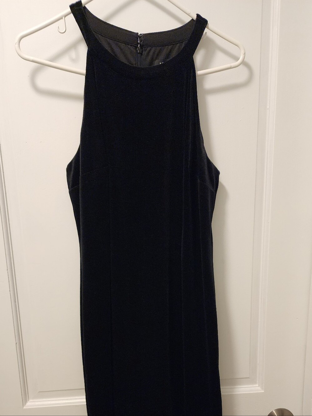 The Perfect Little Black Velvet High-Neck Women's Dress - Nine West - Size 12